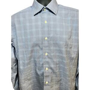 David Donahue Shirt Mens‎ Trim 15.5 Neck 34/35 Cutaway Collar Button-Up Office